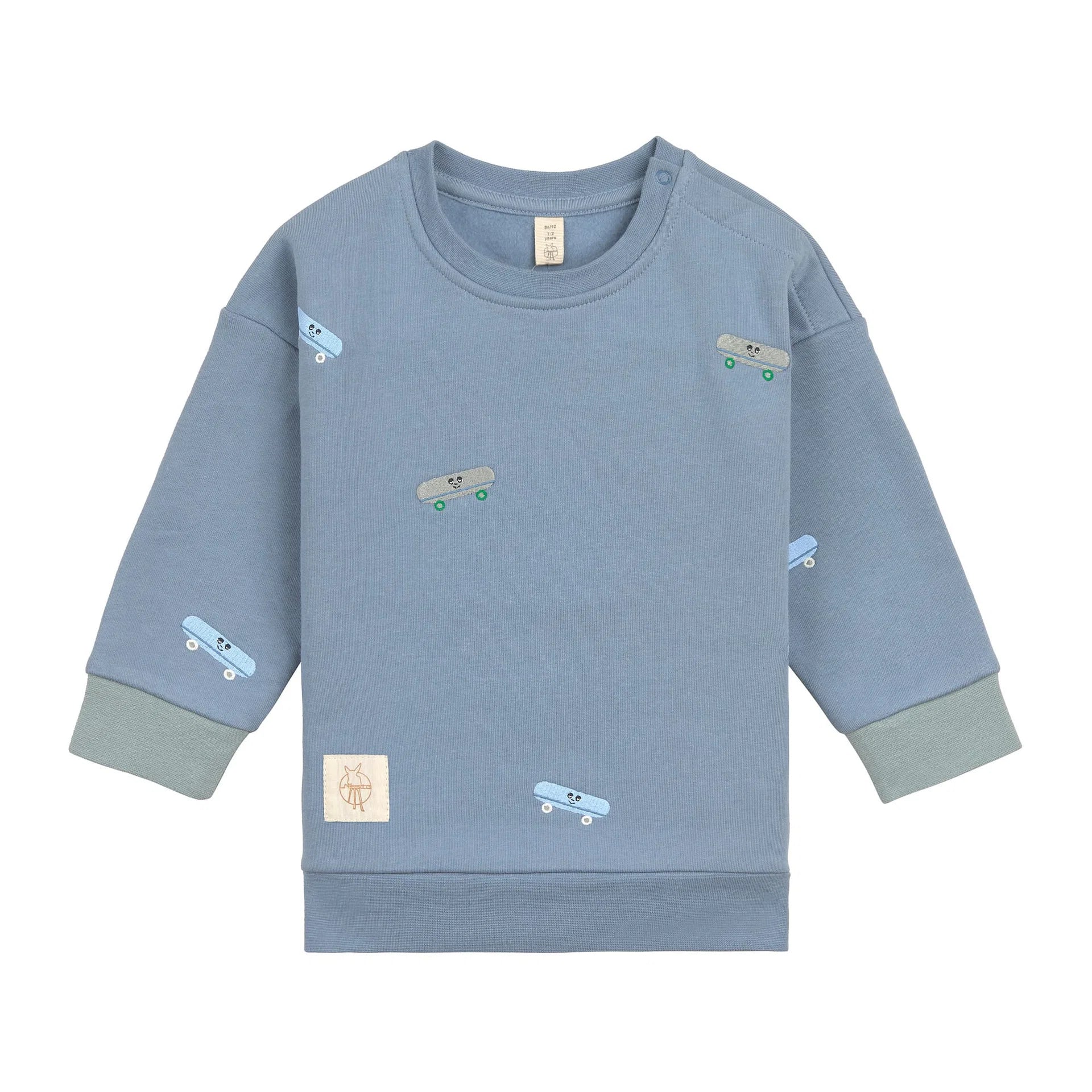 Lässig - Baby Sweatshirt Skateboard, blau