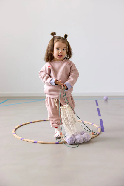 Lässig - Kinder Sweatshirt Heart smoke, rosa