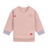 Lässig - Kinder Sweatshirt Heart smoke, rosa