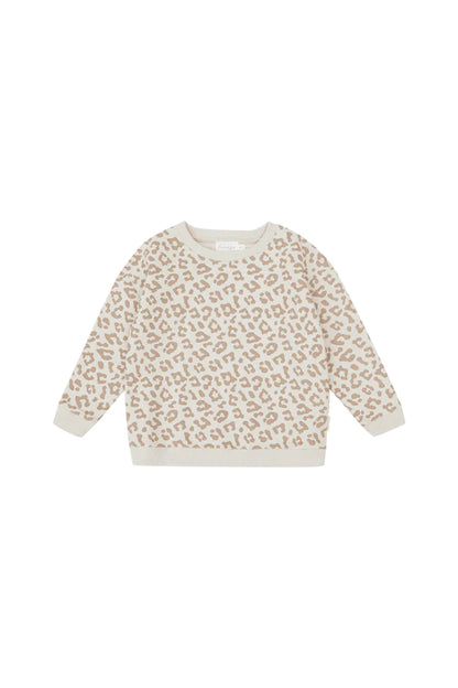 Leevje - Baby Sweatshirt Leo beige MINI &amp; ME