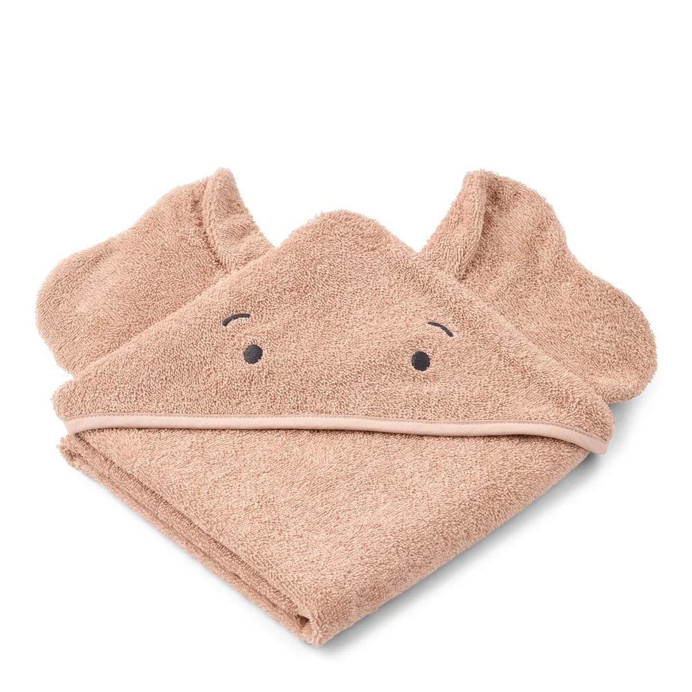 Liewood - Baby Kapuzenhandtuch Albert, rosa