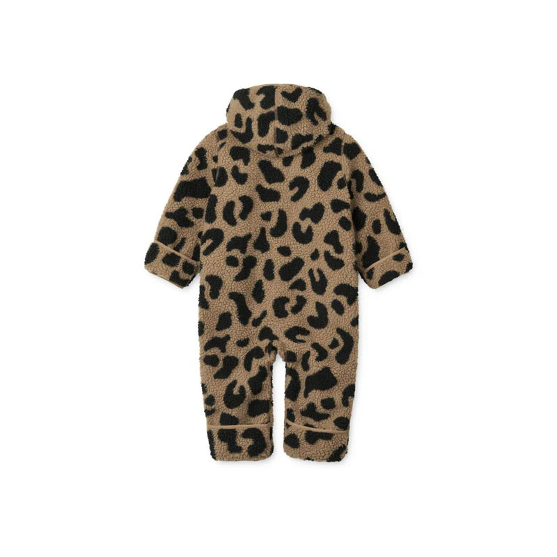 Liewood - Baby Overall Leo Print Fleece