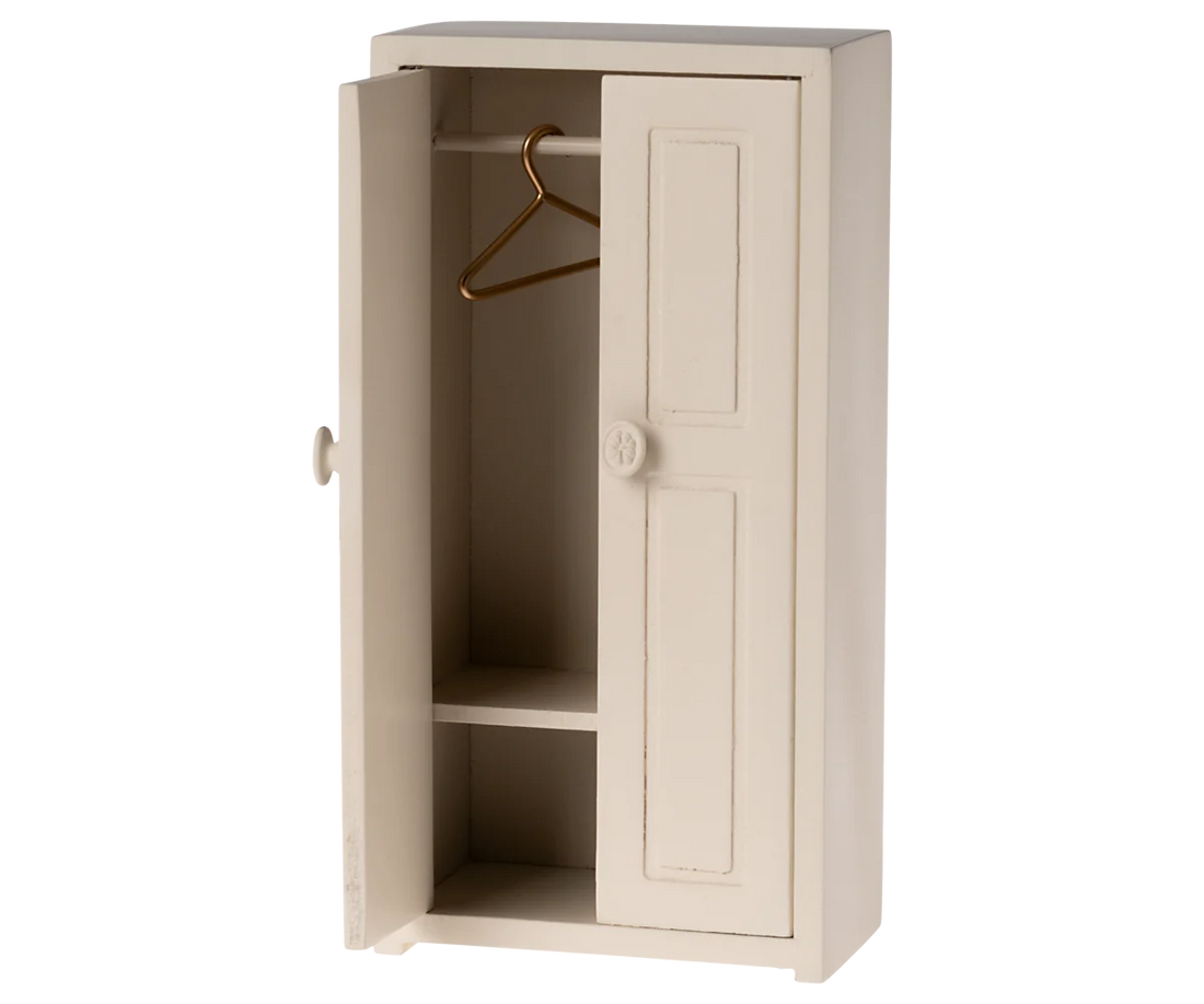 Maileg - Kleiderschrank Maus Creme