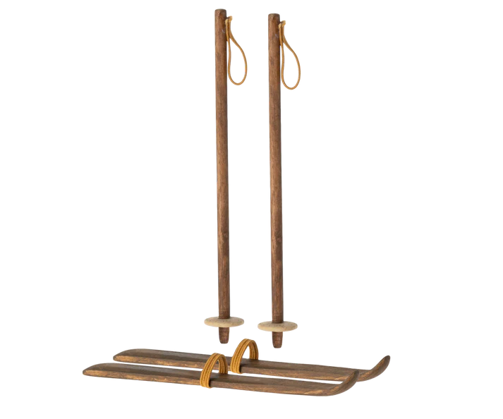 Maileg - Ski & Skistöcke Maus für Kinder