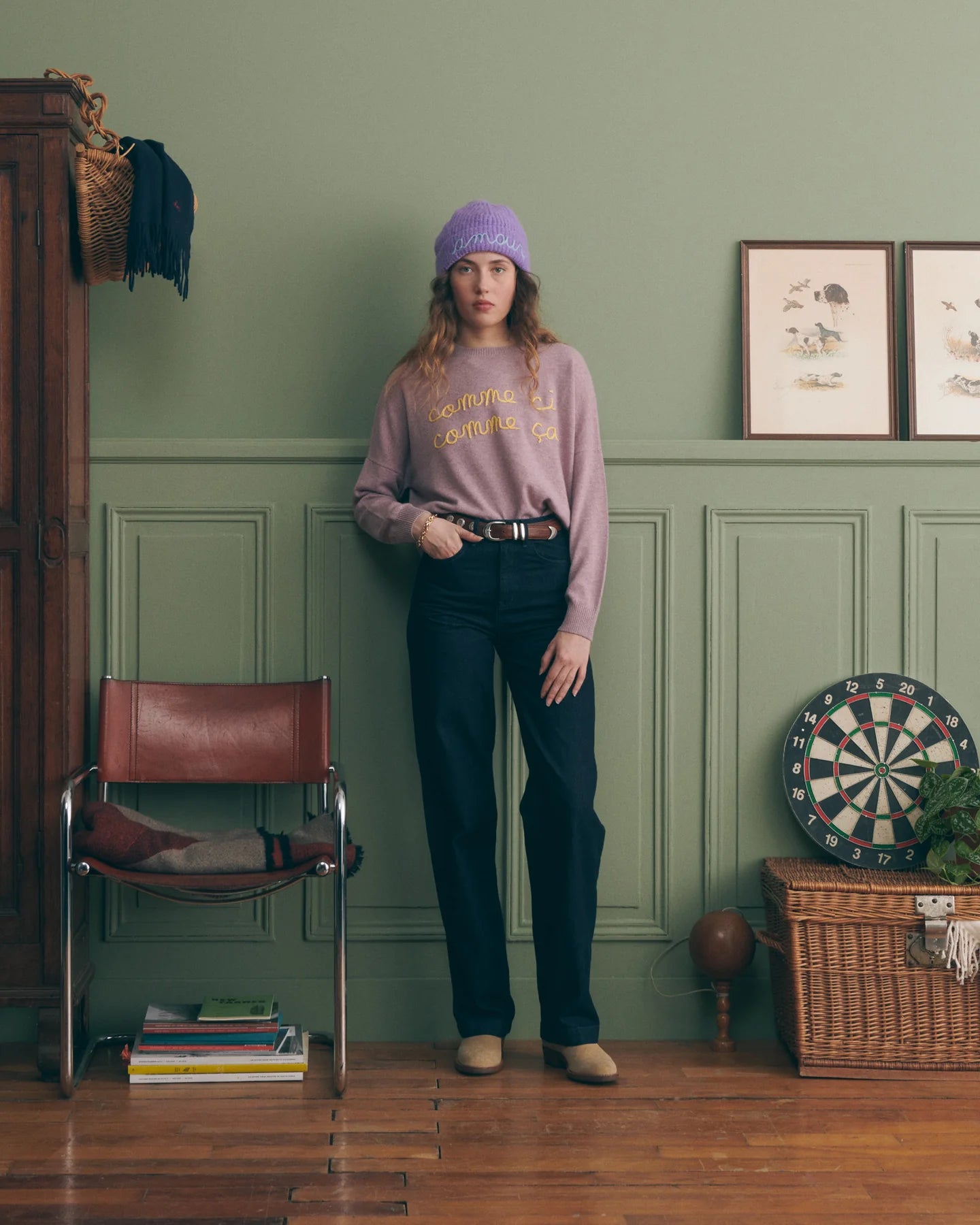 Maison Labiche Paris - Damen Cashmerepullover rosa