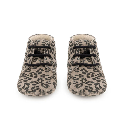 Mavies - Baby klassiche Stiefel Leo-Print grau