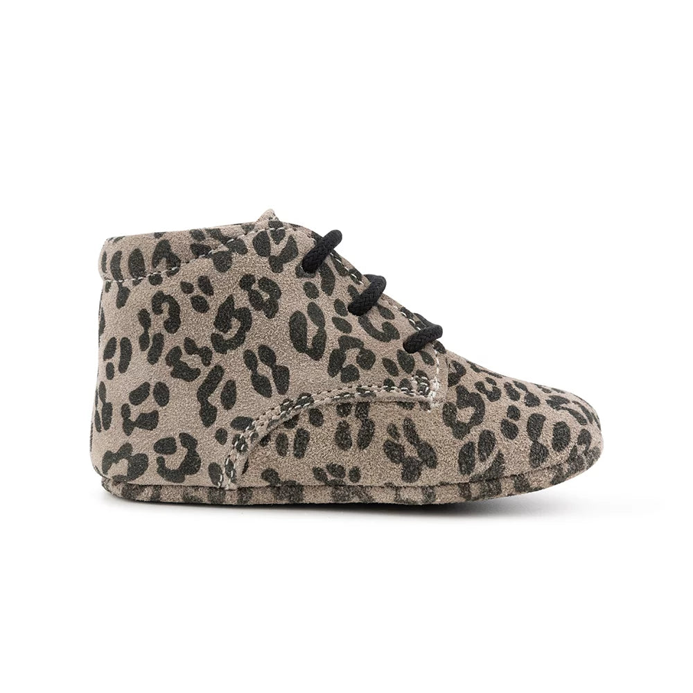 Mavies - Baby klassiche Stiefel Leo-Print grau