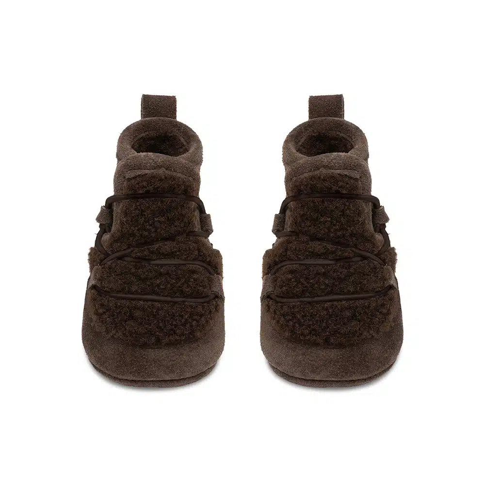 Mavies - Baby Teddystiefel dunkelbraun