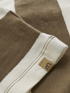 Minymo - Langarmshirt in braun gestreift für Kinder aus Baumwolle