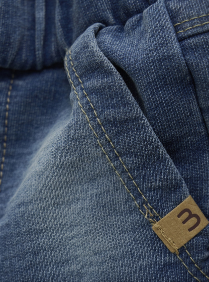 Minymo - Baby Jogginghose Denim Optik blau