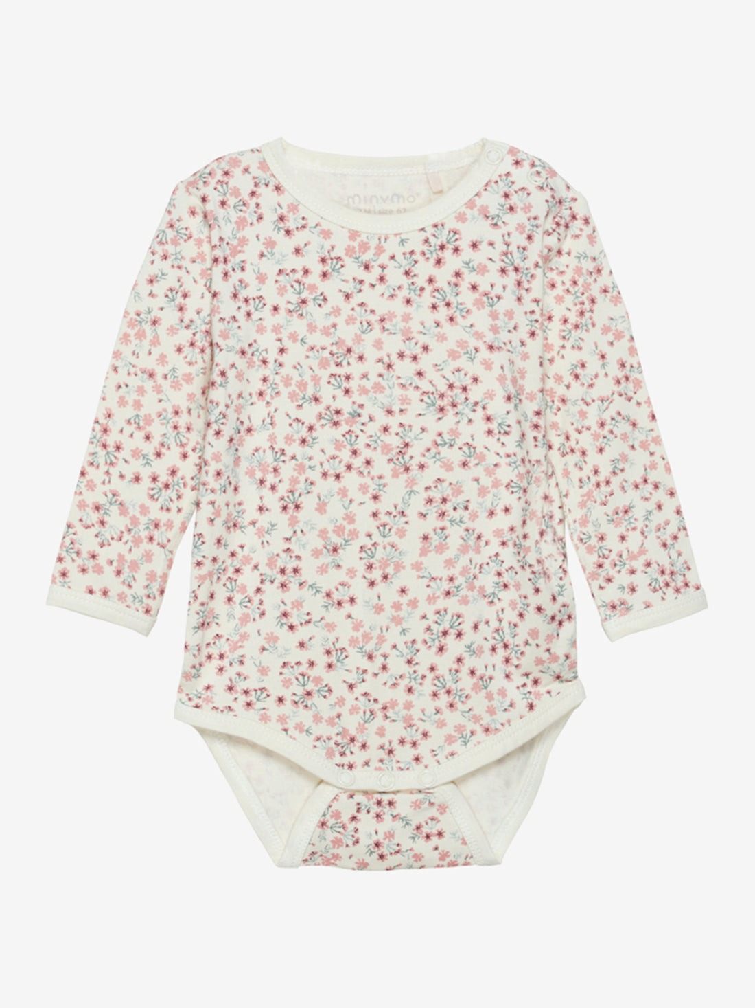 chöner Baby Body mit Druck in rosa von Minymo. 