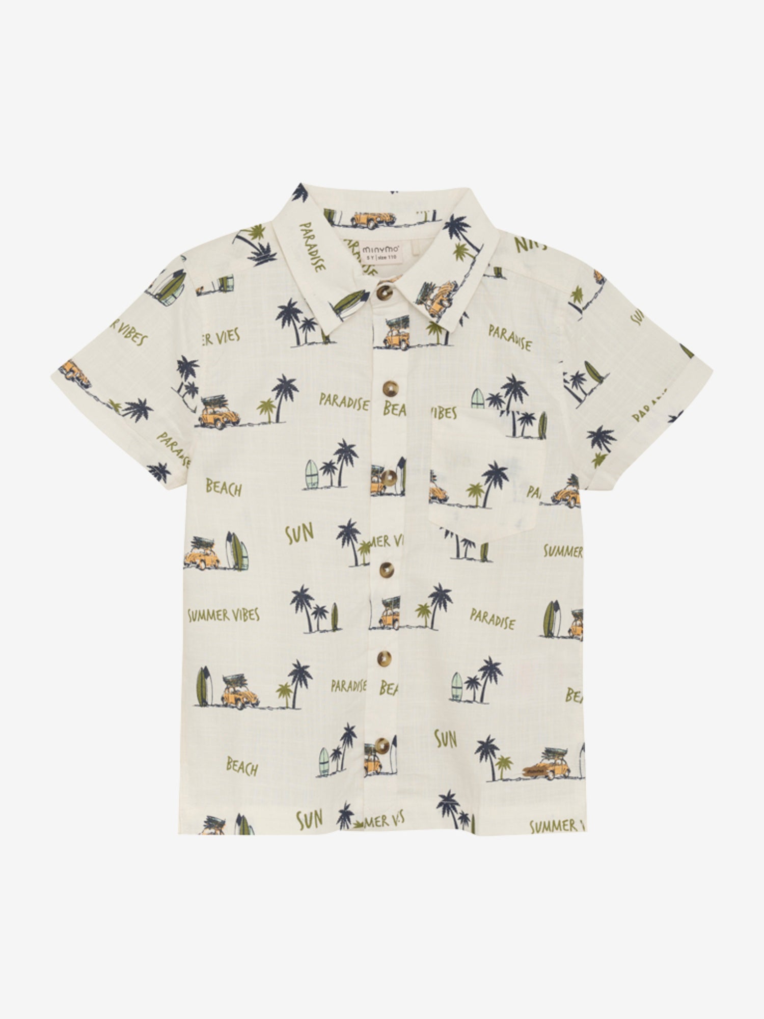 Süßes Kurzarmshirt mit Allover-Print von Minymo.