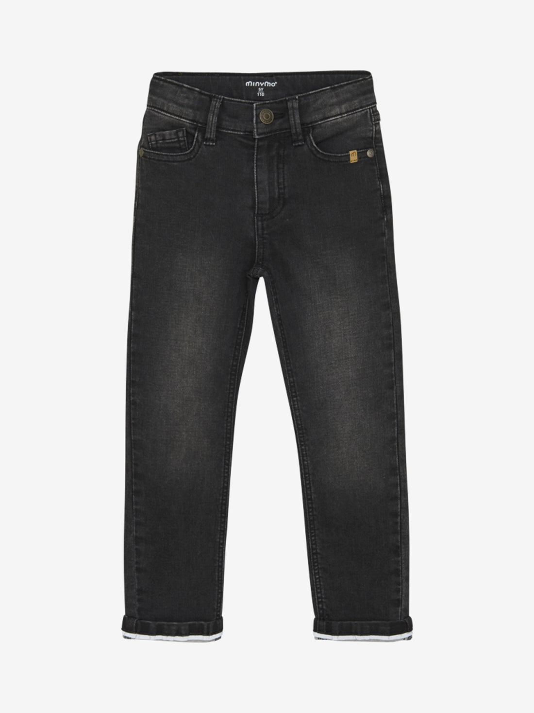 Schöne Jeanshose von Minymo. Die Hose ist aus einer weichen Baumwollmischung gefertigt. Die Hose hat sowohl vorne als auch hinten Taschen
