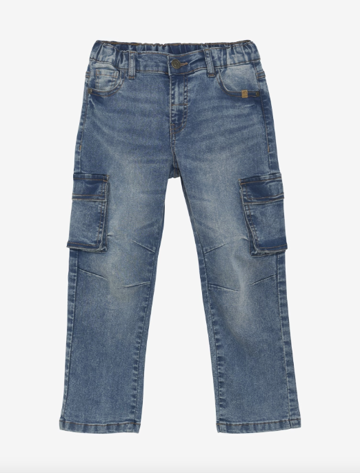 Schöne weiche Jeans aus Baumwollmischgewebe für Jungs von Minymo.