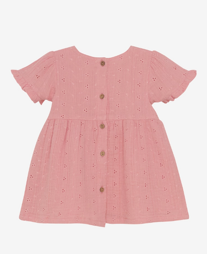 Minymo - Baby Kurzarmkleid rosa