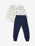 Cooles Pyjama-Set für Jungen, bestehend aus einem langärmeligen Oberteil und einer langen Hose