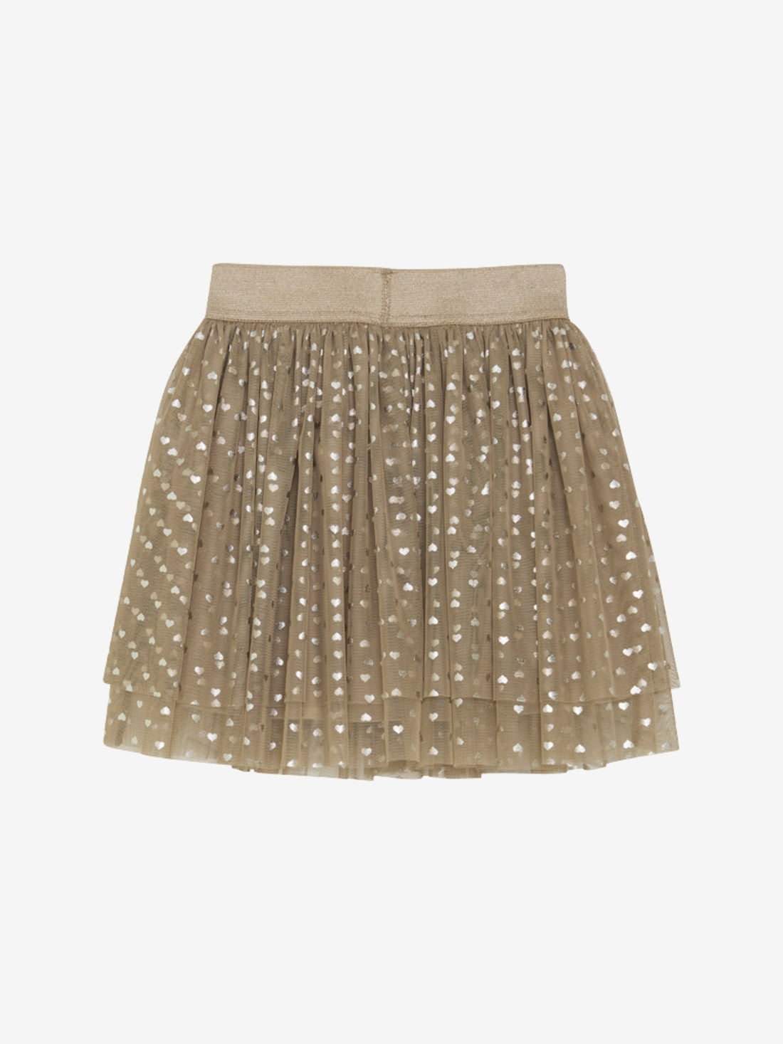 Minymo - Kinder Tüllrock Herzchen beige