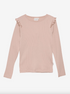 Minymo - Kinder Langarmshirt mit Rüschen rosa