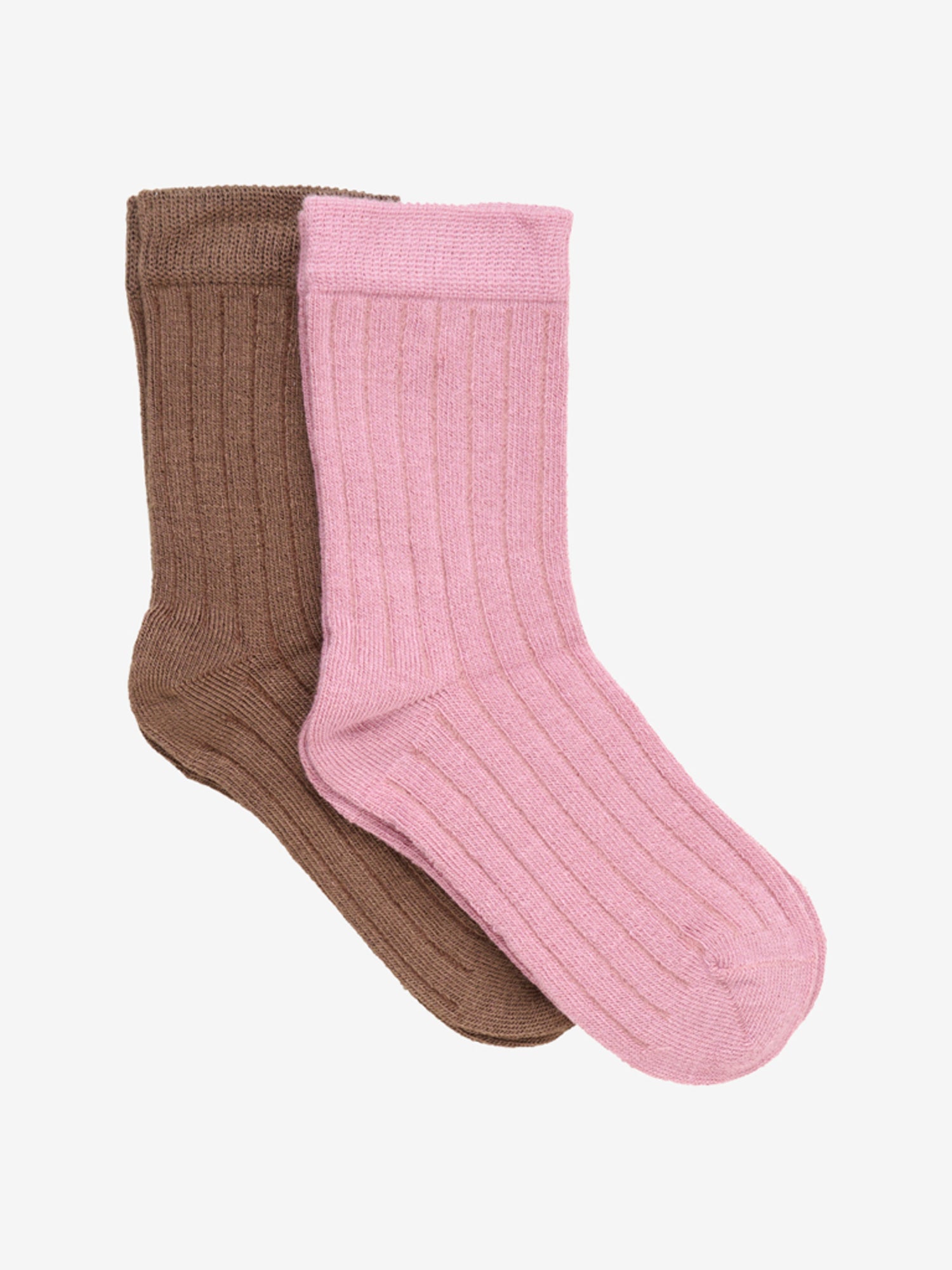 2er-Pack mit Söckchen von Minymo. Das Set enthält zwei Paar unifarbene Socken aus weichem Bambus. 