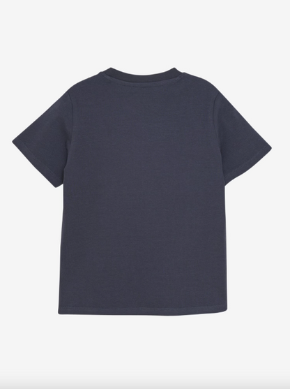Minymo - Kinder T-Shirt LKW Aufdruck blau