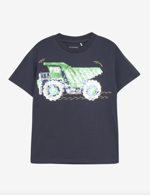 Schönes Kurzarm-T-Shirt mit Aufdruck für Jungen von Minymo.