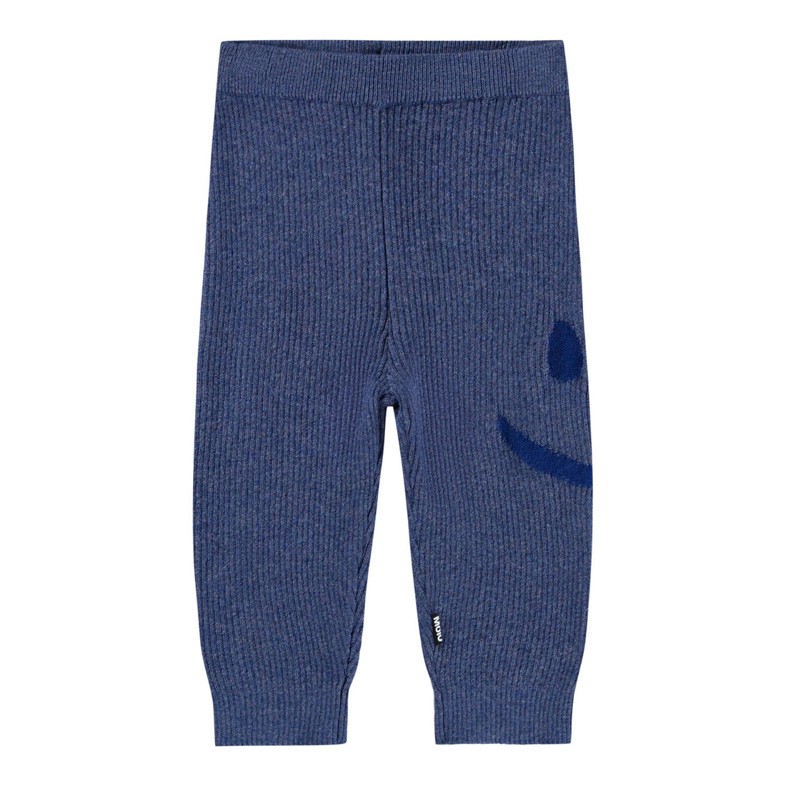 Molo - Leggings mit Smiley in blau für Jungen/Baby (vorne)