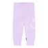 Molo - Leggings in lila mit weißem smiley für Baby/Mädchen (vorne)