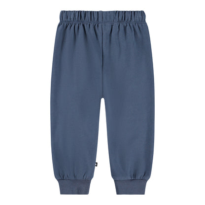 Molo - Hose mit Smiley in blau für Baby/Jungen (hinten detail)