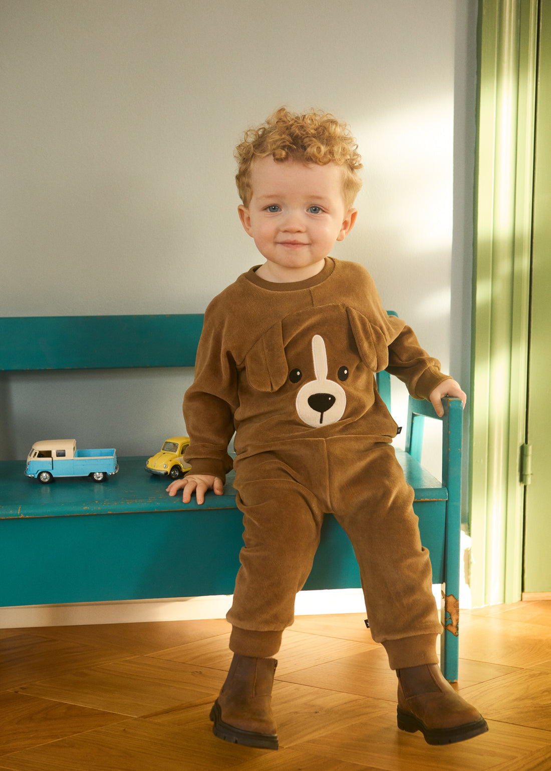 Molo - Hose in braun mit Kordelzug für Babys/Jungen/Mädchen