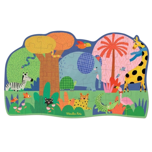 Moulin Roty - Kinder Puzzle Tiere 36 Teile