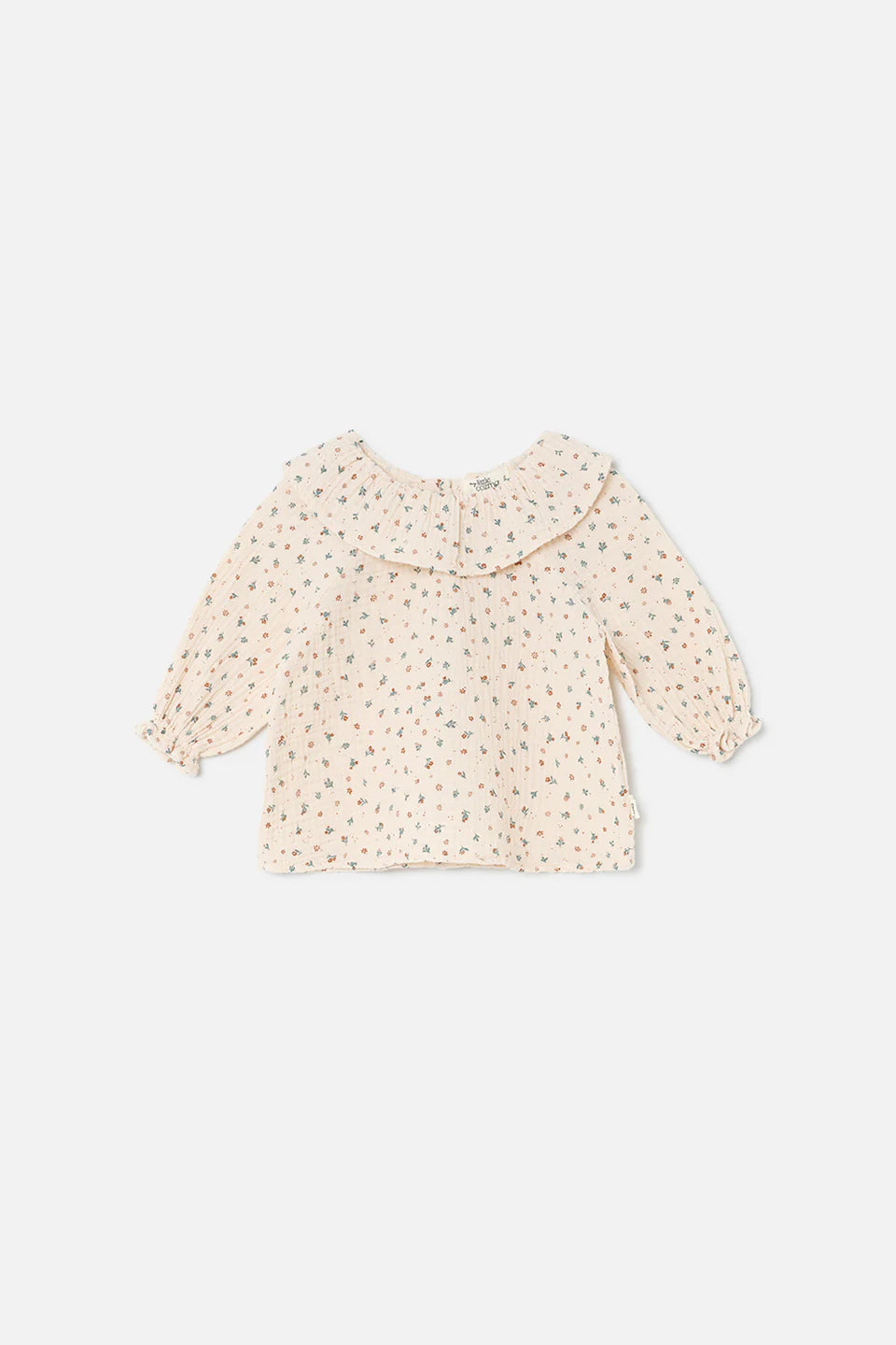 Entzückende Babybluse aus 100% Baumwolle von My Little Cozmo mit süßem Blümchen-Muster.