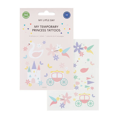 Packung mit einem Bogen mit 8 Tattoos zum Ausschneiden und Anbringen.