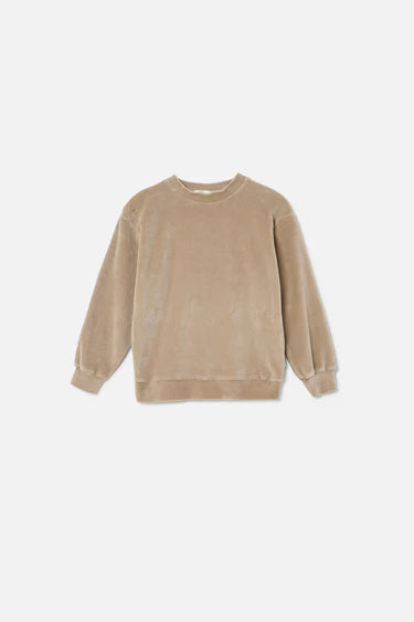 Extra weiches und warmes Velours-Sweatshirt mit Rundhalsausschnitt und langen Ärmeln von My Little Cozmo