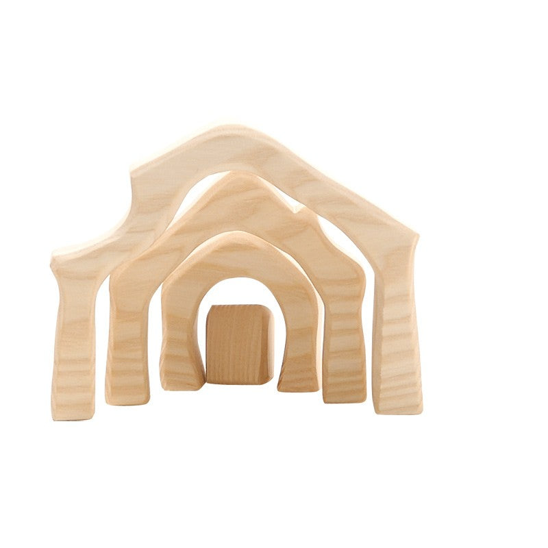 Dieser kleine Krippenstall ist unserem Haus 4-teilig nachempfunden. Er kann wunderschön zur Ostheimer Miniaturen-Krippe dekoriert werden und bietet der Heiligen Familie ein schönes Zuhause. 