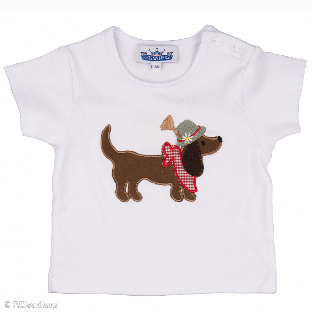 P. Eisenherz - Kinder T-Shirt Dackel mit Tirolerhut