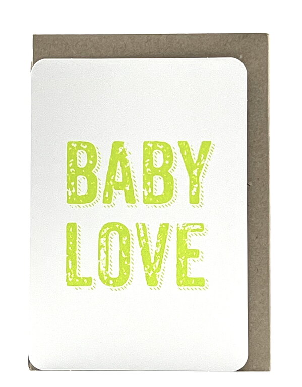 Passerelle design - Grusskarte Hip "Baby Love"