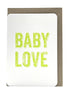 Passerelle design - Grusskarte Hip "Baby Love"