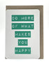 Passerelle design - Grusskarte Hip "Happiness"
