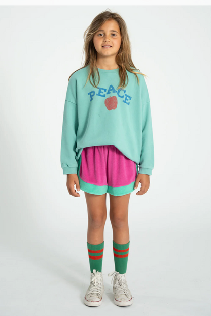 Piupiuchick - Kinder Langarmshirt "peace" Baumwolle (Bio)