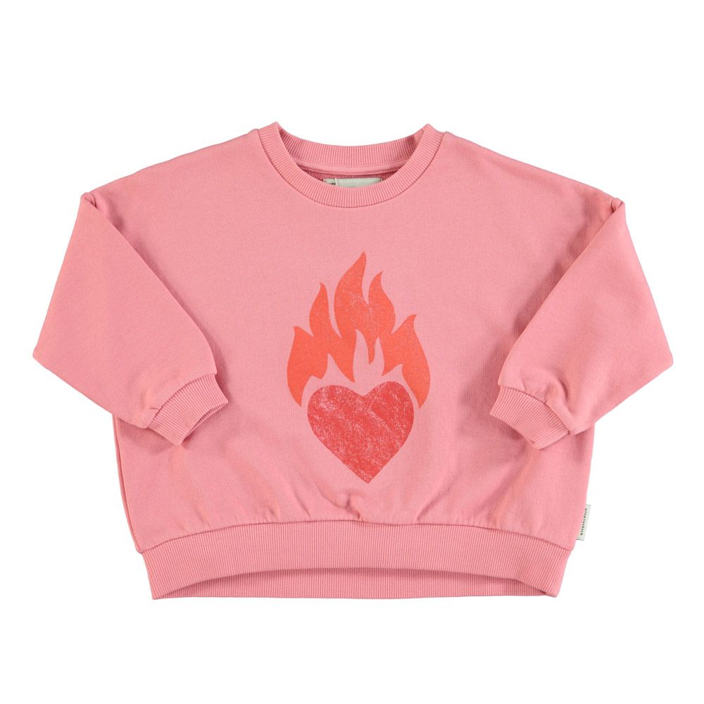 Süßes Sweatshirt mit Druck aus Baumwolle für Mädchen von Piupiuchick.