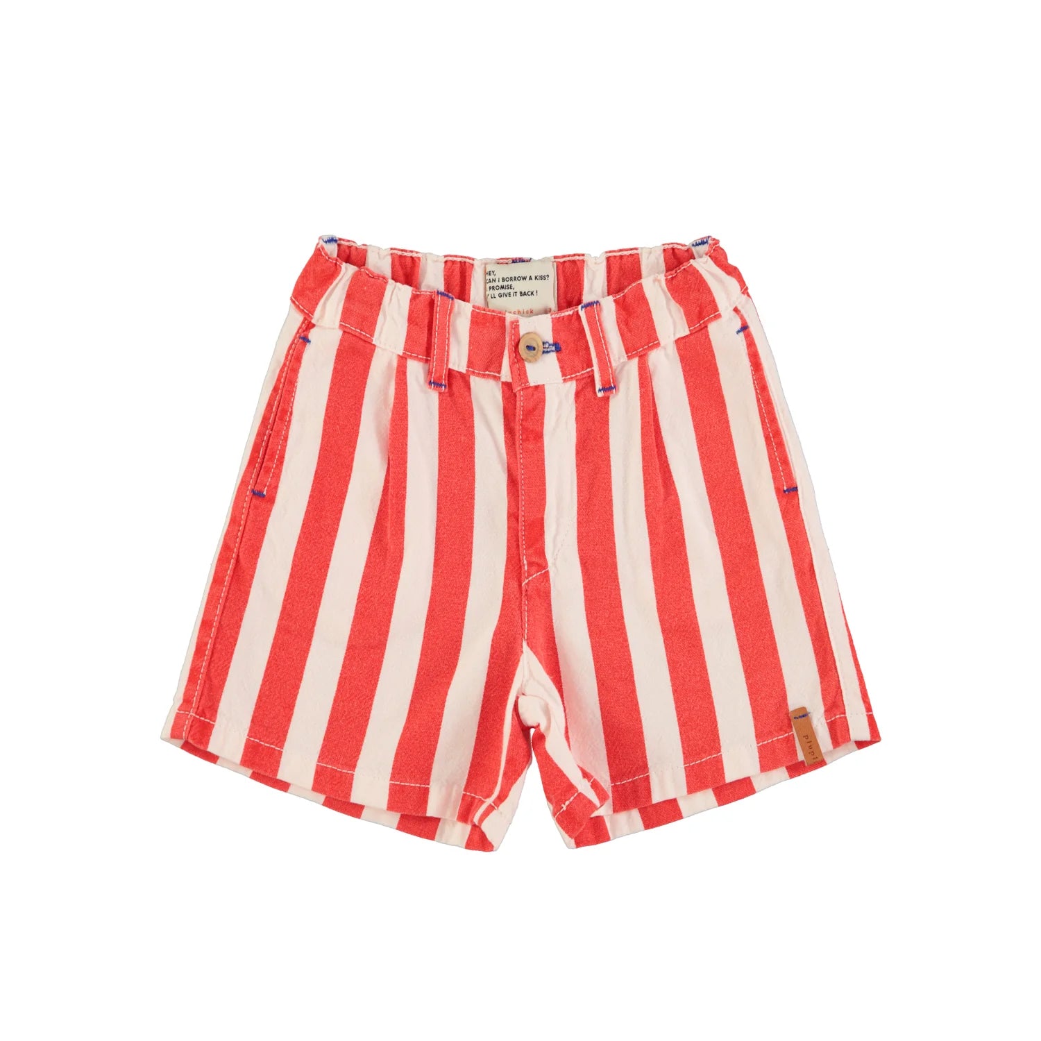 Coole Jungs Shorts aus weichem Baumwoll-Canvas mit verstellbare Taille von Piupiuchick.