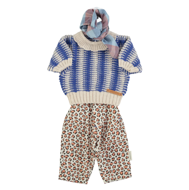 Piupiuchick - Baby Hose Leopard natur MINI &amp; ME