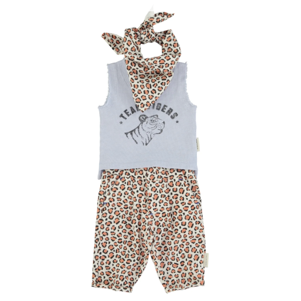 Piupiuchick - Baby Hose Leopard natur MINI &amp; ME