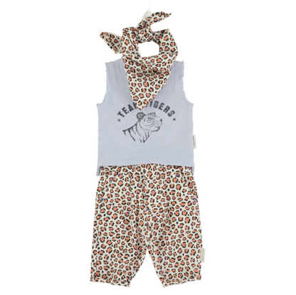 Piupiuchick - Baby Hose Leopard natur MINI &amp; ME