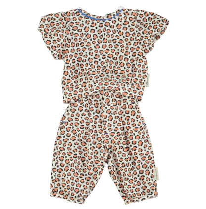 Piupiuchick - Baby Hose Leopard natur MINI &amp; ME