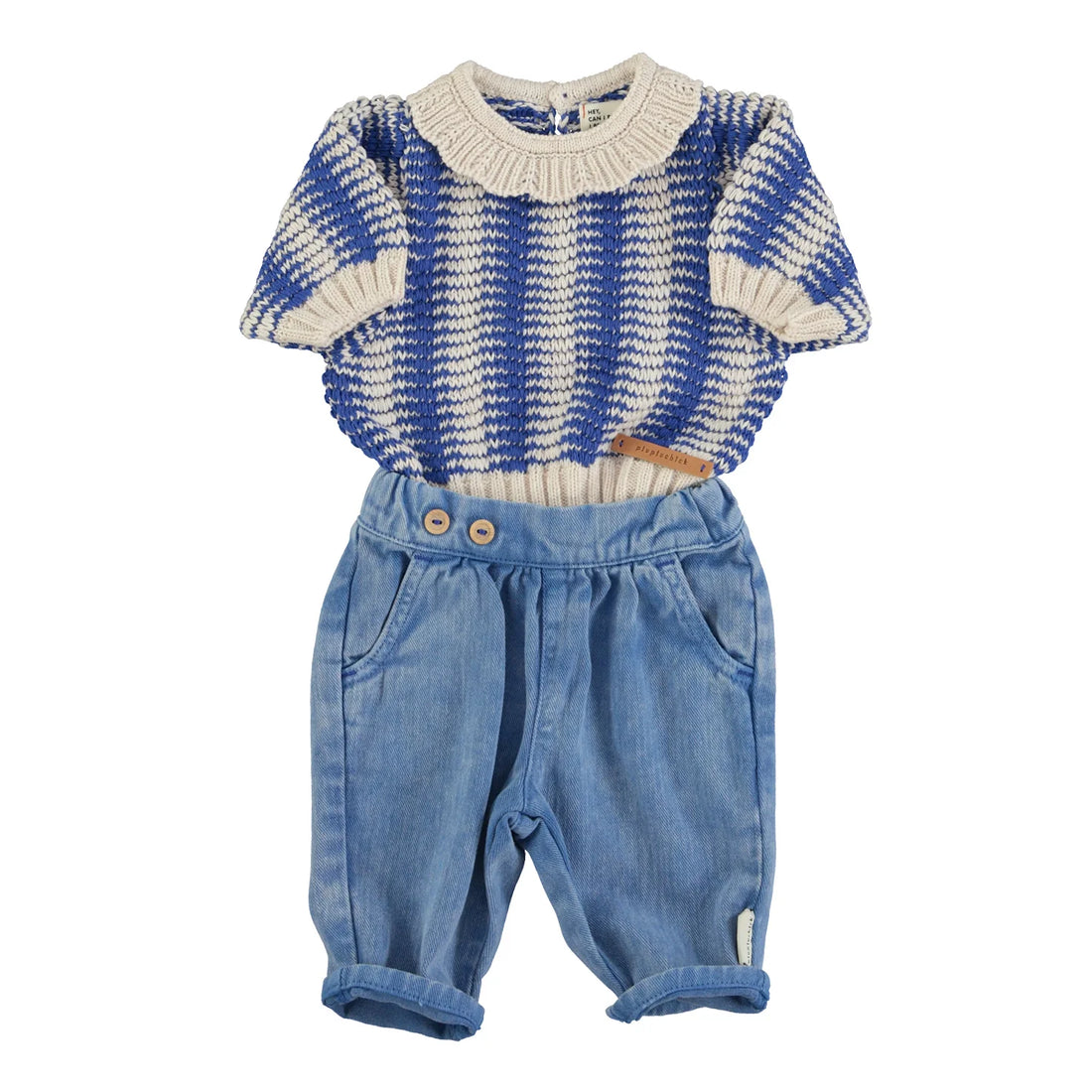 Piupiuchick - Baby Hose Denim blau