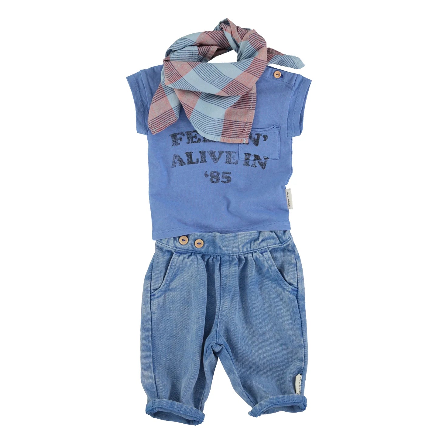 Piupiuchick - Baby Hose Denim blau