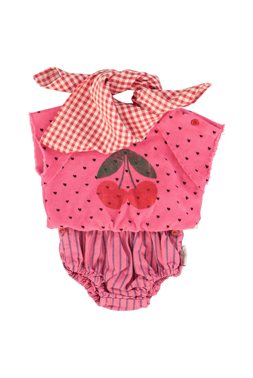 Piupiuchick - Baby T-Shirt "Kirsche" Baumwolle (Bio)