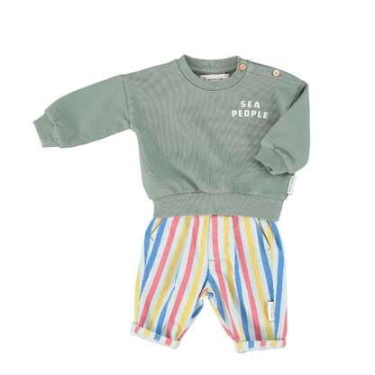 Piupiuchick - Babyhose mit bunte Streifen - AURYN Shop