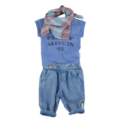 Piupiuchick - Baby T-Shirt Feelin´ alive blau